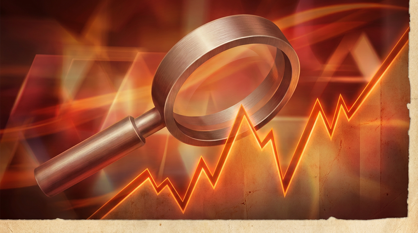 槓桿 ETF 風險放大示意:波動放大三倍的視覺隱喻