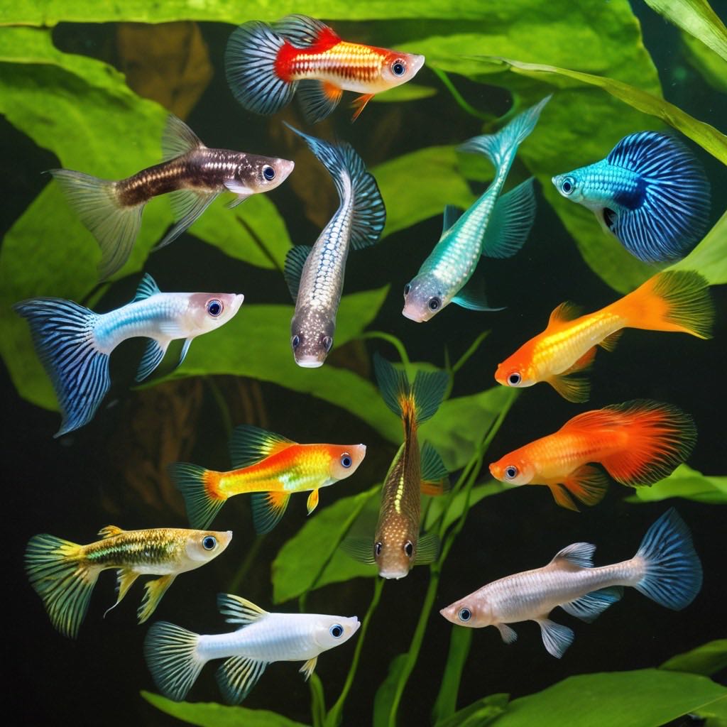 孔雀魚遺傳特徵圖示