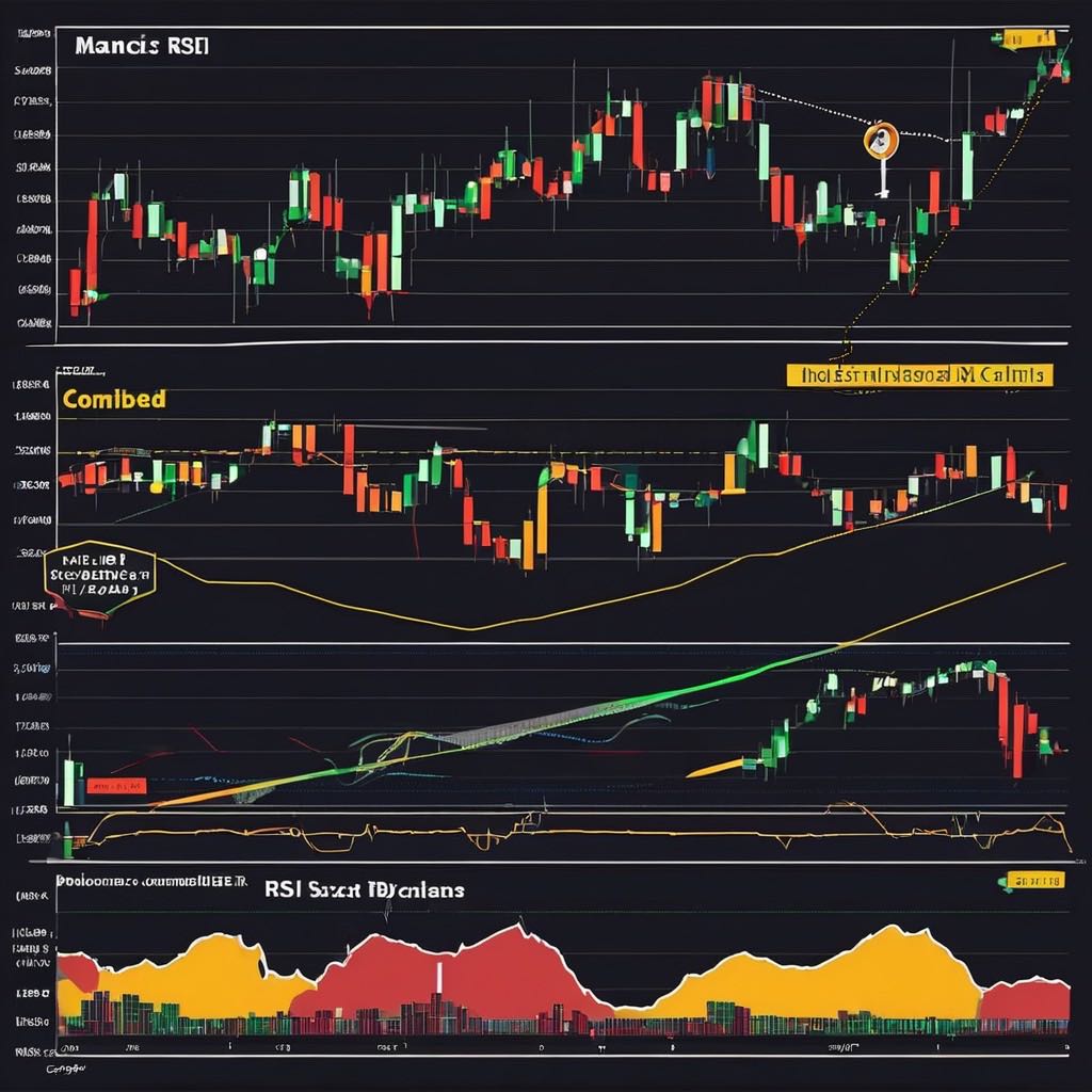 RSI 與其他指標結合圖示