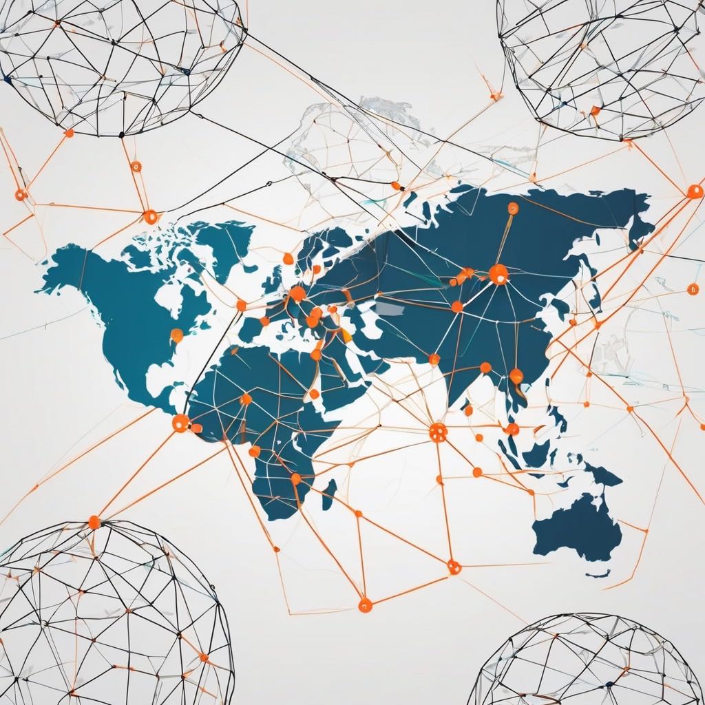 VPN 全球網路概念圖